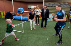 Dublin's All-Ireland winners visit Crumlin Children's Hospital with Sam Maguire