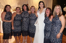 SIX women turned up to a wedding wearing the same dress, and the pic is going viral