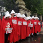 A #RepealThe8th protest inspired by The Handmaid's Tale just took place outside the Dáil