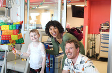 Michael Fassbender visited a children's hospital in Montreal and the photos are so sweet