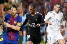 The usual suspects: Messi, Neymar and Ronaldo to battle it out for Fifa award