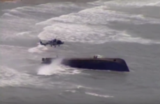 Video captures dramatic rescue of woman and children from capsized boat following Hurricane Maria