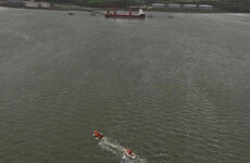 Gale force winds broke a yacht free and pushed it into a busy Shannon estuary shipping lane