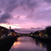 Everyone was talking about the gorgeous purple sky over Dublin last night