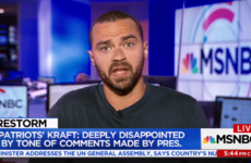 Jesse Williams from Grey's Anatomy calls Trump a "horrible guy" following NFL protests