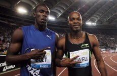 On your marks: Bolt and Powell will race in Rome