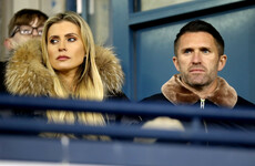 There's Robbie Keane at a Gaelic football club match this evening