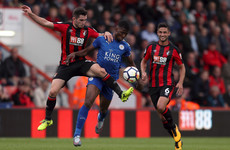 Leicester hold Bournemouth while Sakho produces a late winner for the Hammers