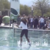 WATCH: Serena Williams busts a move after playing exhibition match on water