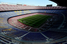 Barcelona's game played behind-closed-doors after violent scenes on the streets of the city