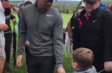 Rory McIlroy absolutely made this young fan's life by handing him his golf ball