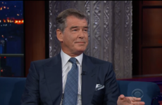 Stephen Colbert asked Pierce Brosnan what it's like to be a British icon and it was awkward