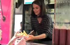 Tina Fey served fans cheese fries from a big pink van to celebrate Mean Girls Day