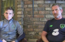 Father and son: Liam Kinsella aiming to reach the heights of ex-Ireland midfielder Mark