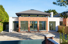 This striking €1.3 million home has a Frank Lloyd Wright-inspired 'floating roof'