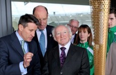 In pictures: President Higgins visits London's Olympic stadium