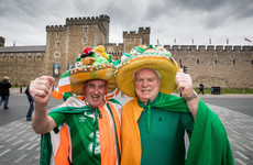 Ireland fans have taken over Cardiff ahead of tonight's World Cup qualifier