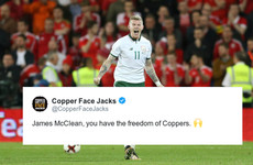 James McClean was offered the 'freedom of Coppers' and his namesake excellently tried to cash in