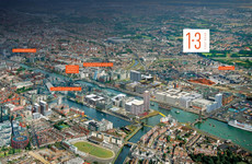 How much is this plot of land in the Docklands up for sale for? it's the week in numbers