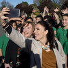 'Jacinda-mania' triumphs ... a month after the election: Labour leader takes charge in New Zealand