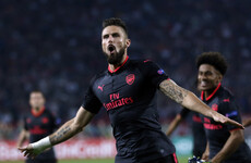 Utterly sublime late Giroud goal gives Arsenal win in Belgrade