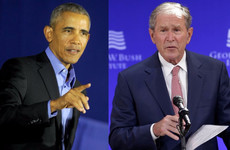 Obama and Bush both take aim at 'bigotry' of Trump era
