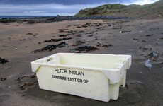 Box from ship that sank off Waterford 21 years ago washes up on Clare coast after Ophelia