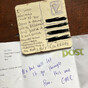 An Post delivered a beer mat with a stamp drawn on it, because that's just how they roll