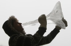 Cold play: Musicians make ice instruments
