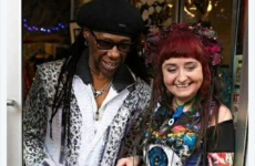 Nile Rodgers hung out at the relaunch of an Irish designer's shop before Chic's gig at the 3Arena