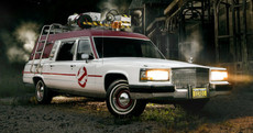 You could own this beautiful replica of the Ghostbusters Ecto-1 car
