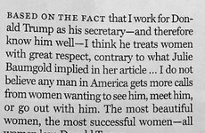 There's a brilliant conspiracy theory that this mortifying letter from 1992 was written by Donald Trump