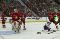 WATCH: NHL player scores goal with his face