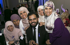 Ibrahim Halawa was on hand to present his sisters with a special award in Dublin last night