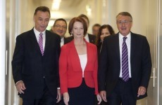 Australian prime minister Julia Gillard sees off leadership challenge
