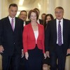 Australian prime minister Julia Gillard sees off leadership challenge