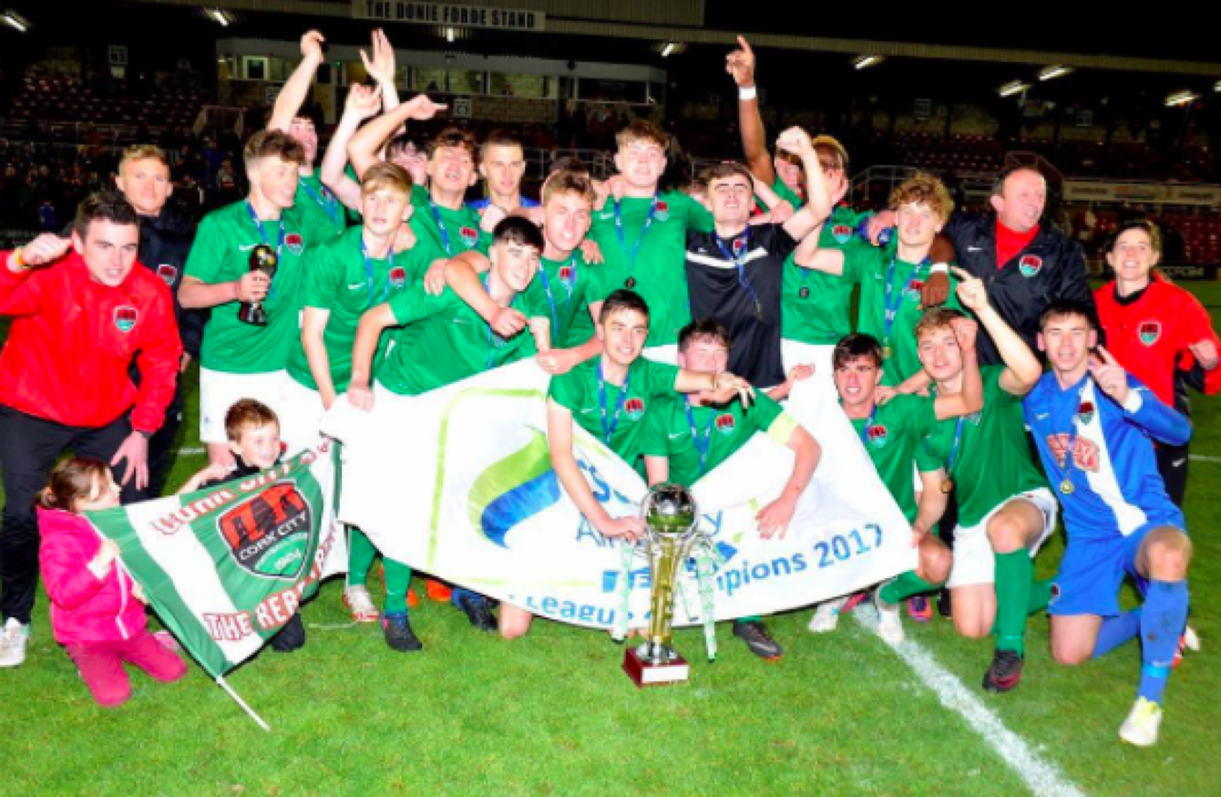 Success continues for Cork City as club clinches League of Ireland U17