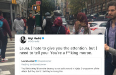 Gigi Hadid called out a woman for criticising Muslims on the streets of New York after this week's attack