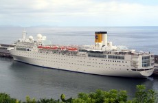 Costa cruise ship adrift off the Seychelles in the Indian Ocean