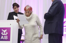 Margaretta D'Arcy tried to perform a 'citizen's arrest' of AIB bosses over the tracker scandal