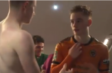 'He asked for my shirt and I was a bit surprised by it'