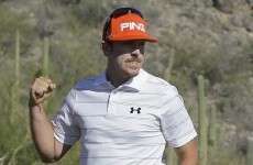 In the swing: Mahan needed to prove that he can handle the pressure