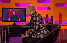 This man's red chair story about his girlfriend's dog coughing up a condom was brilliant on Graham Norton