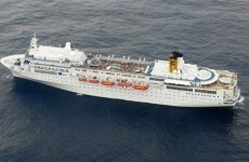 French fishing vessel towing Costa Allegra to Seychelles island