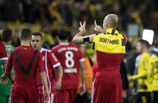 Arjen Robben makes history with stunning goal as Bayern boss Dortmund in derby