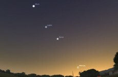 Planets to align over Ireland after sunset tonight