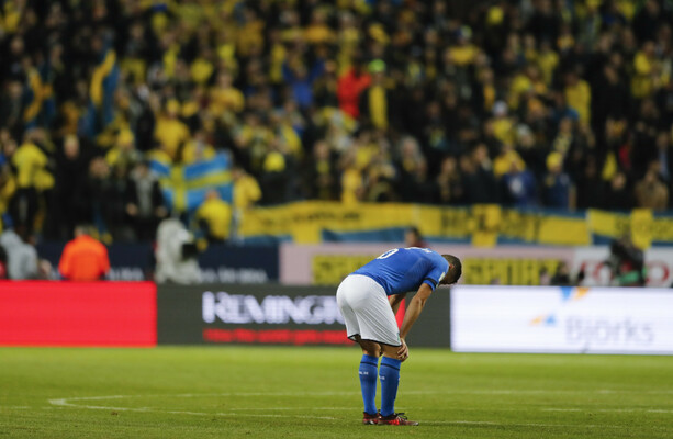Stunned! Italy in big trouble after first-leg play-off defeat in Sweden