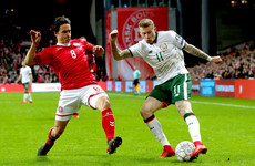 Ireland's World Cup play-off on a knife edge after draw away to Denmark