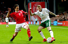 Ireland's World Cup play-off on a knife edge after draw away to Denmark