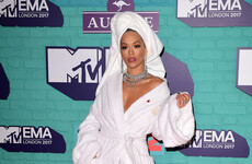 Rita Ora rocked up to the EMAs wearing a dressing gown with a towel and it's already a meme